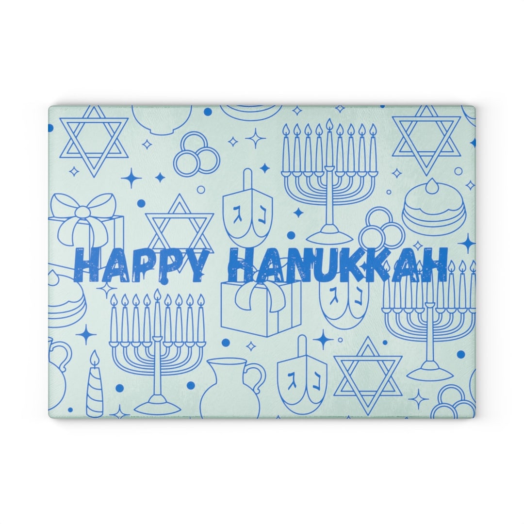 Menorah Trays for Hanukkah Gift Hanukkah Drip Trays Chanukah Pattern