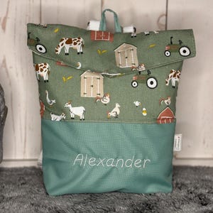 Sac à dos, personnalisé, avec nom, jardin d'enfants, crèche, sports pour enfants, sac à dos pour enfants,