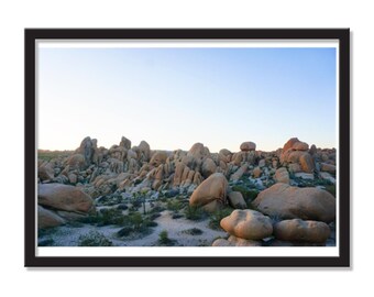 Mojave Desert Rock Formation / Joshua Tree / Wall Art / Wallpaper / Decor / Framed Photo