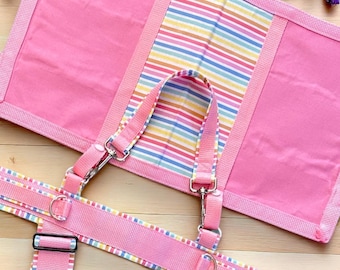 Custom Fit Assistance Dog Harness Set: Removable Cape, Vinyl Decals