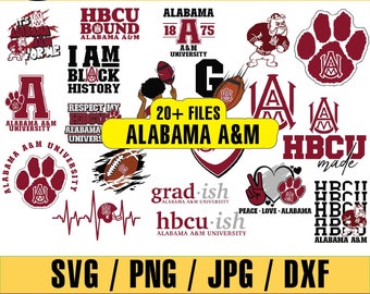 Alabama A&m Svg - Etsy
