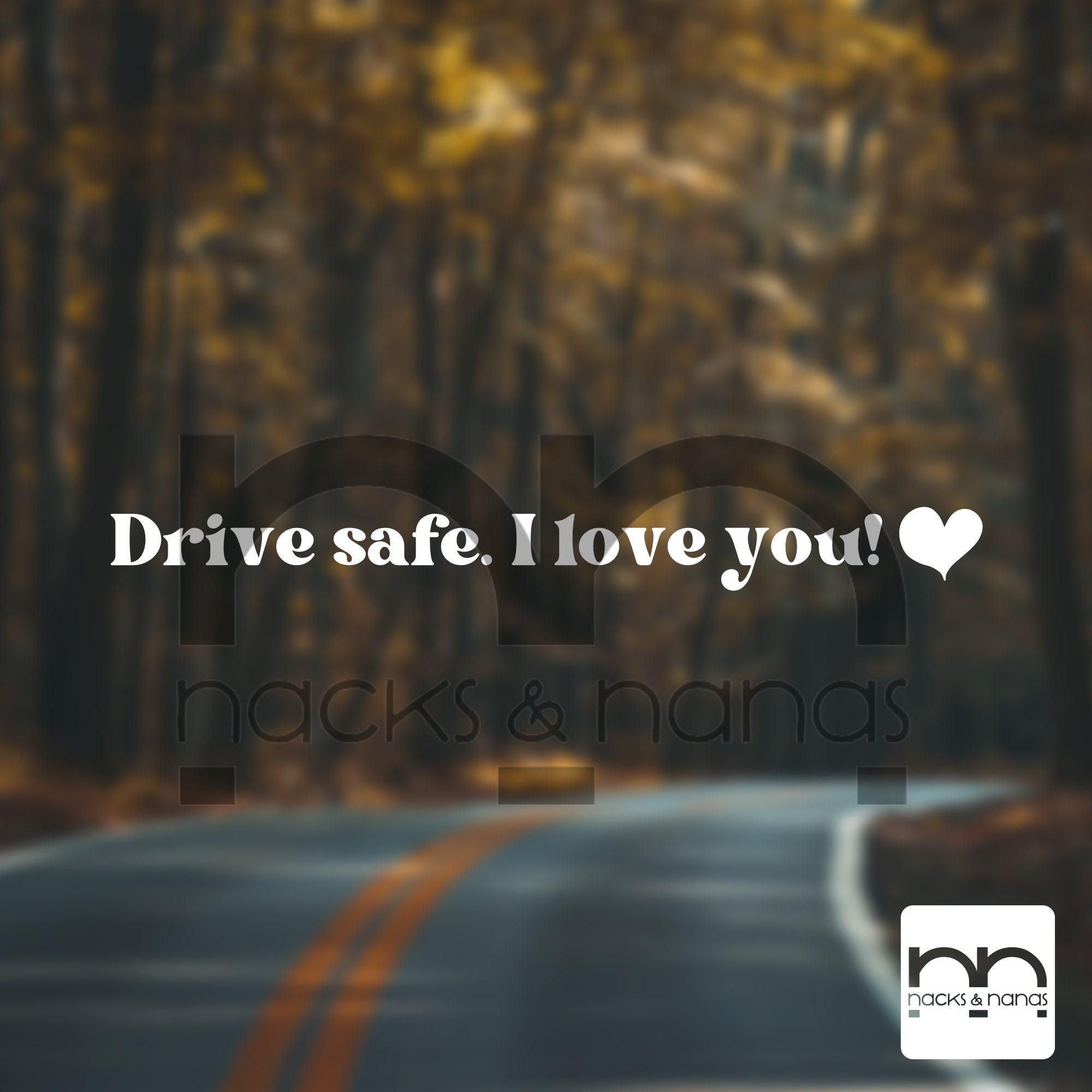 Drive Safe I Love You Decal Sticker Small Vinyl Decal for Car Mirror - Etsy