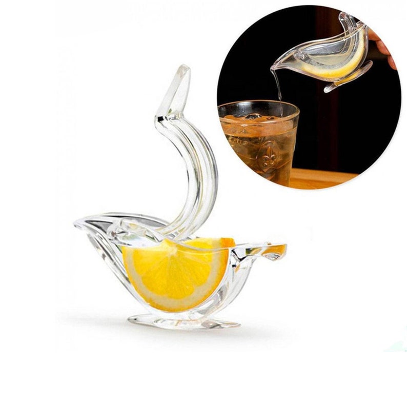 Bird Manuel Lemon Juicer Glass and Clear Etsy