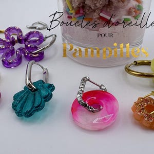 Pendientes para borlas intercambiables