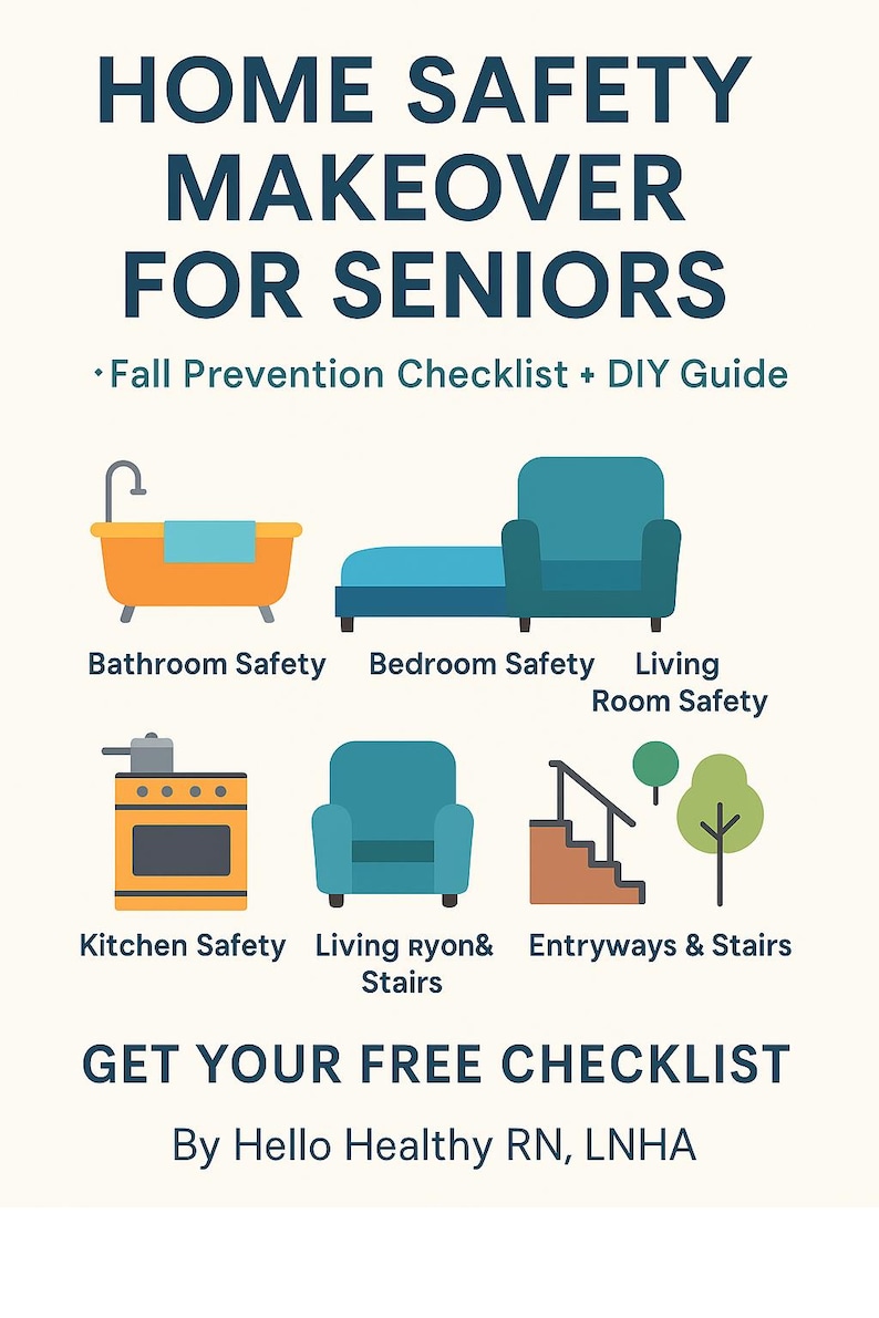 Fall Prevention Checklist for Seniors: Rn-created Home Safety Guide ...