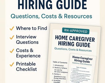 Guida all'assunzione di assistenti: checklist per l'assistenza domiciliare agli anziani approvata dagli infermieri (download PDF)