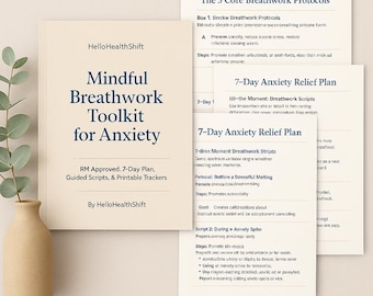 Kit di strumenti per la respirazione contro l'ansia: piano di 7 giorni e script guidati (download PDF)