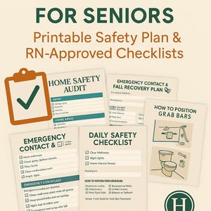Fall Prevention Toolkit for Seniors | Rn-approved Home Safety Bundle ...