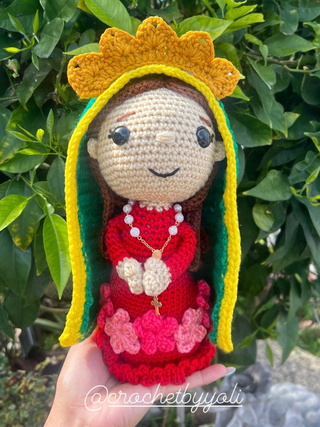 Crochet Virgen De Guadalupe Etsy
