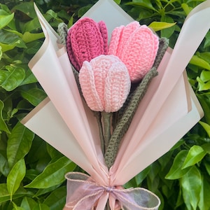 Crochet Tulips Bouquet
