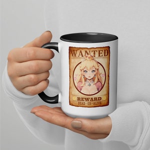 Wanted Poster | Princess Peach | NINTENDO | Mug with Color Inside