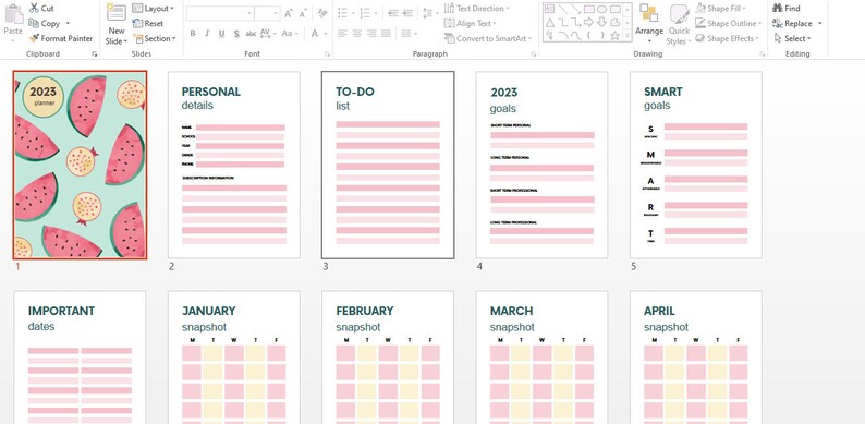 Printable Blank Calendar Template Monthly Yearly Calendars - Etsy
