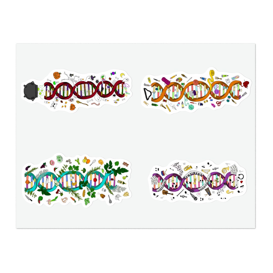 Gene Sticker DNA Sticker Sheet - Etsy
