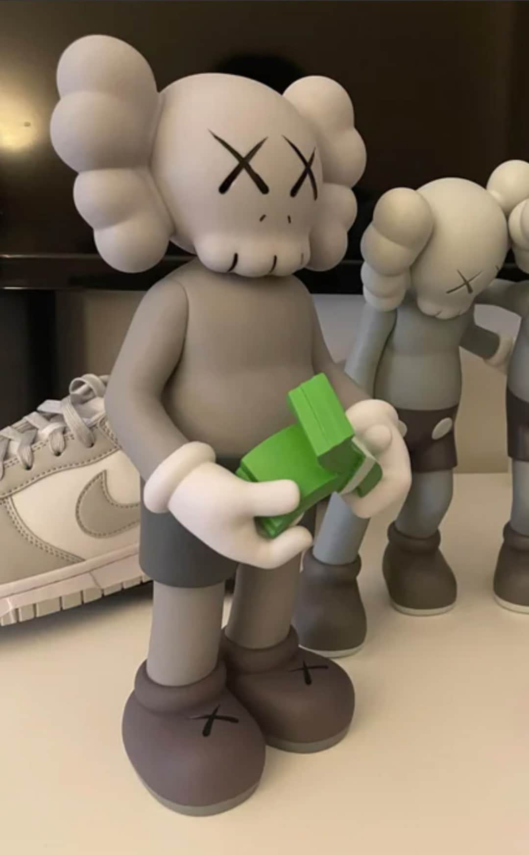 KAWS money Flip Figures Cartoon 30cm Trendy Statue - Etsy