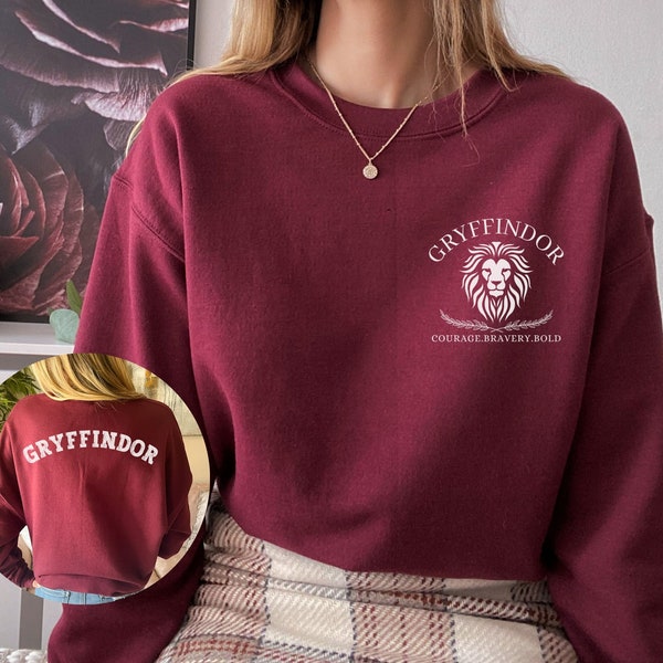 Wizard House Sweatshirt, Wizard House Shirts, Wizard House Shirt, Gryffindor Sweatshirt, Gryffindore Sweater, Gryffindore Shirt, HP Shirt