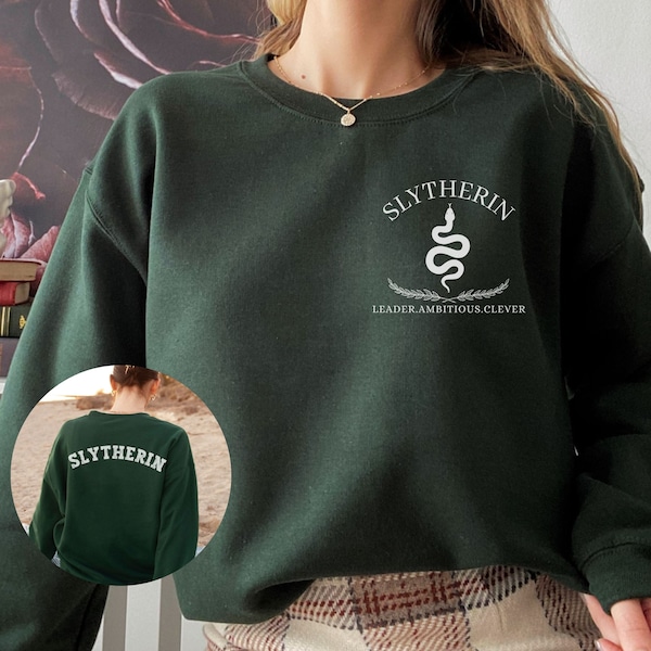 Wizard House Sweatshirt, Wizard House Shirts, Wizard House Shirt, Slytherine, Slytherine Sweatshirt, Slytherine Shirt, HP Shirt, HP Houses