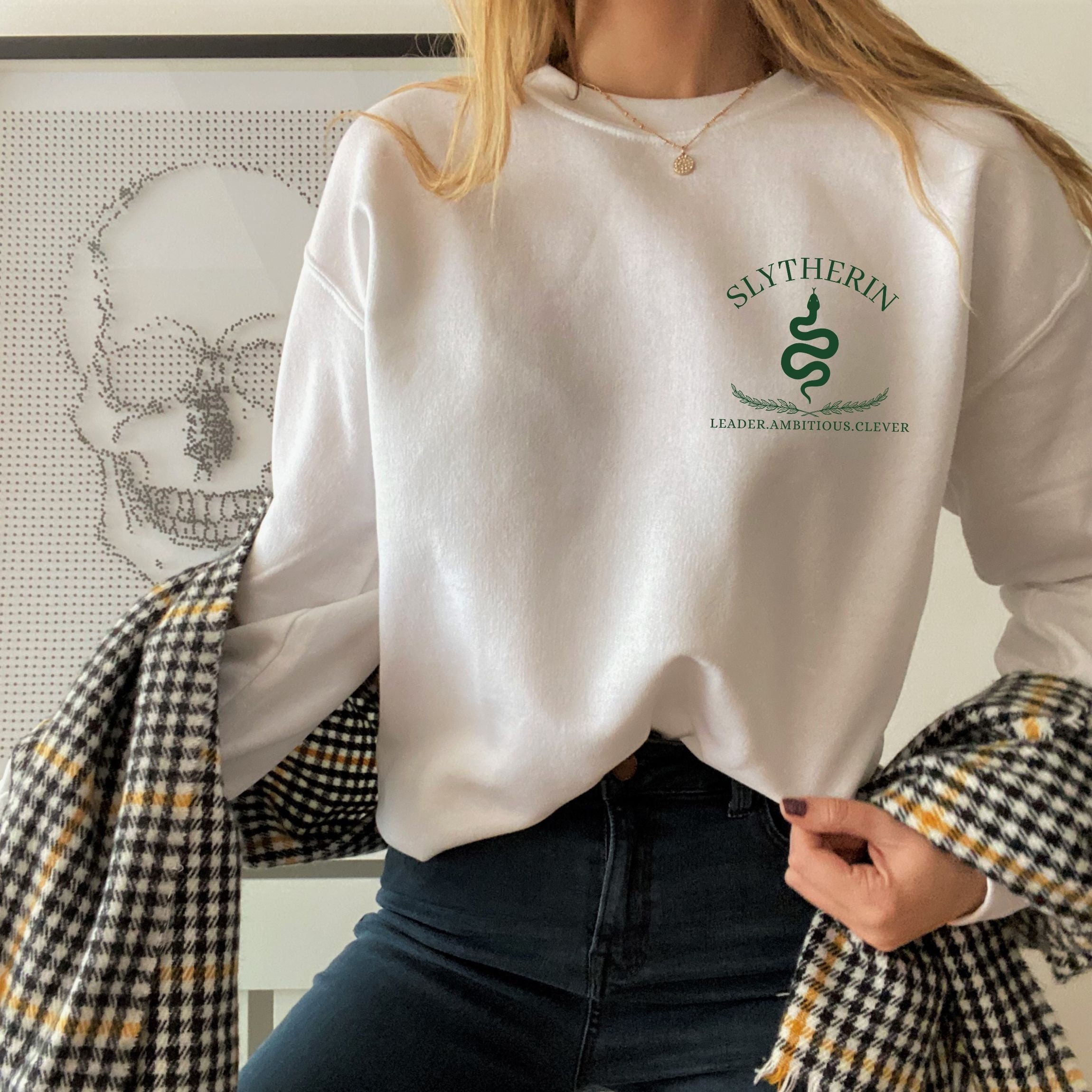 Slytherin sweater etsy clearance