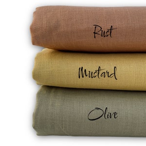 100% Pure Linen Fabric 138cm or 54" width | Natural linen for sewing cloth | Linen for wedding | NO cotton or polyester mix