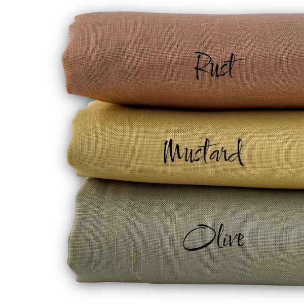 100% Pure Linen Fabric 138cm or 54" width | Natural linen for sewing cloth | Linen for wedding | NO cotton or polyester mix