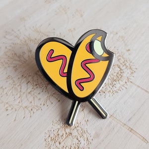 STIX Korean Corndog Pin, Korean Food, Cute Pins, Lapel Pins, Enamel Pins