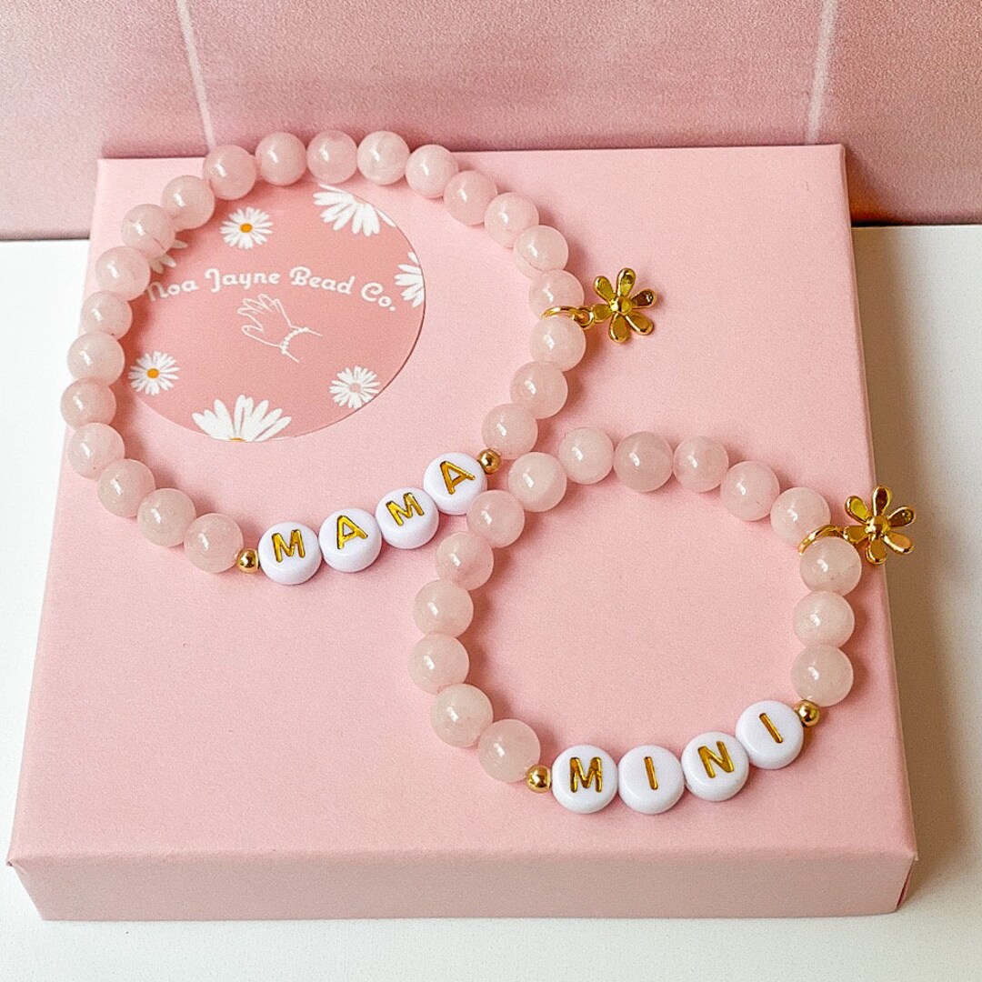 ✿handmama's shop✿ Mama Mini Bracelet, Matching Bracelets, Mommy and Me, Mommy