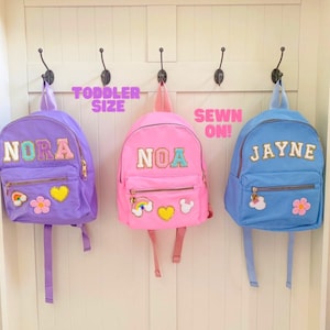 Personalized Toddler Backpack: Custom, Cute, and Convenient! Perfect Small Backpack for Daycare or Back to School - Fully Customizable!