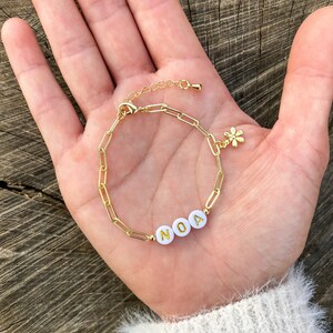 Paperclip Chain Bracelet, Chain Bracelet, Charm Bracelet, Stacking Bracelet, Name Bracelet, Personalized Bracelet