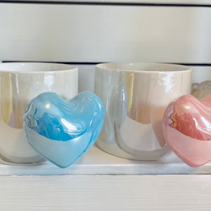 Balloon Heart Mug, Heart Ceramic Mug, Coffee Mug