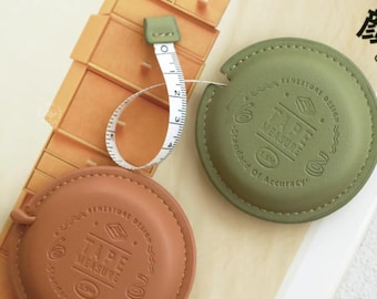 Leather Measuring Tape Round | Soft Tape Measure Dual measurement for Nursing, nice ruler for tailor, Christmas Gifts Grandma&#39;s Gift