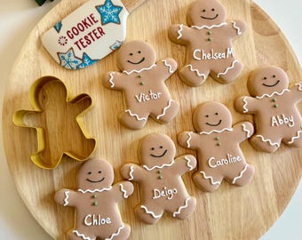 Christmas Gingerbread Cookies: Hand Decorated Royal Icing, Winter Gift