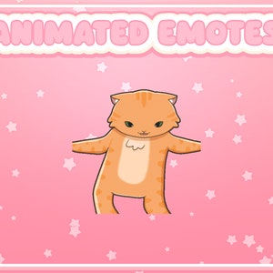 Orange Tabby Dancing Cat Meme Animated Emote  for Twitch, YouTube, Discord, Streaming