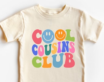 Cool Cousins Club Shirts, Retro Matching Cousin Shirts For Kids, Cousin Crew Shirts, Toddler Shirts, Boys Shirts, Girls Shirts