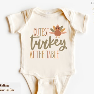Cutest Turkey Thanksgiving Onesie, Retro Thanksgiving Baby Girl Outfit, Turkey Boys Shirt, Babyboy onesie, Toddler T-shirt