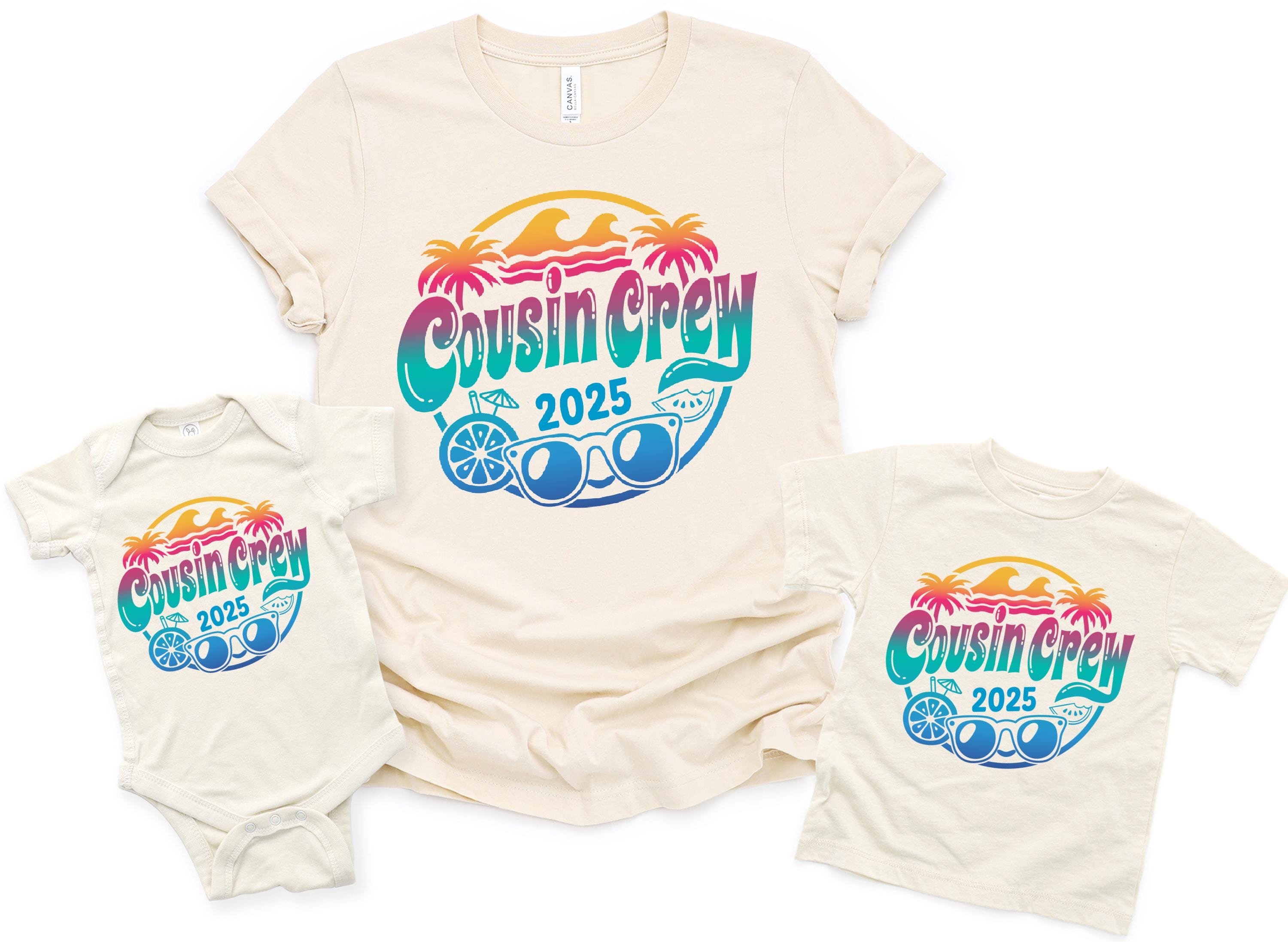 Cousin Crew 2025 Shirts, Retro Matching Summer Cousin Shirts For Kids, Cousin Crew Shirts, Toddler Shirts, Boys Shirts, Girls Shirts