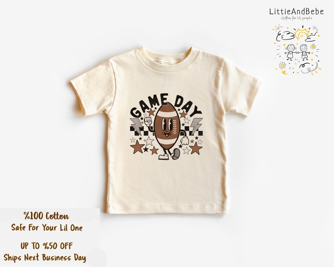 Retro Game Day Shirt for Boys, Game Day Shirt for Kids, Football Shirt ...
