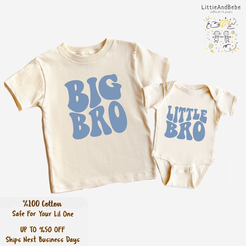 Retro Matching Sibling Shirts, Big Sister, Little Bro, Big Brother, Little Sis Tee, Retro Kids, Toddler, Baby, Girls, Boys, Announcement image 4
