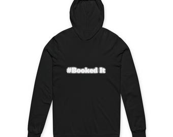 Booked It Unisex Hooded Long Sleeve Tee, Cozy Reader Apparel