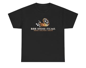 BBR Indie Films Unisex Heavy Cotton Tee - Movie Buff Gift, Film Lover Shirt, Cinema Enthusiast Top, Filmmaker Present, Graphic Tee