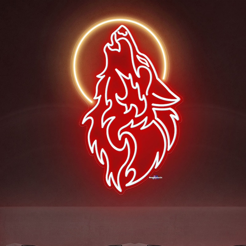 Wolf Moon Led Sign - Etsy