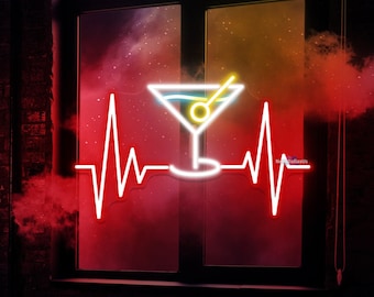 Cócteles Letrero de neón Bar Cócteles Letrero de neón Letrero LED de vidrio Barra personalizada Barra de luz de neón LED Letrero de neón Pub Bar Decoración de pared Man Cave Club