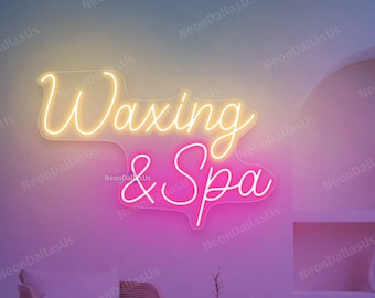 Neonreclame harsen Waxen en spa Schoonheidssalonbord Esthetiek Salonbord Waxing Room Wall Decor Body Waxing Sign Spa Salon Muurkunst Saloncadeaus