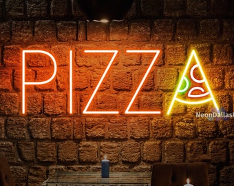 Pizza Open Neon Sign, Open Pizza LED Sign Pizza Neon Sign Neon Pizza Sign Restaurant LED Neon Sign Pizza Slice Sign Italian Restaurant Decor