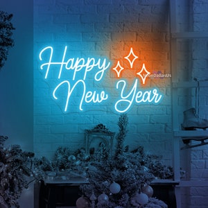 Happy New Year Sign 2024 New Year Neon Sign New Year LED Light Holiday Decor Happy New Year Decor Christmas Decor New Year Decoration