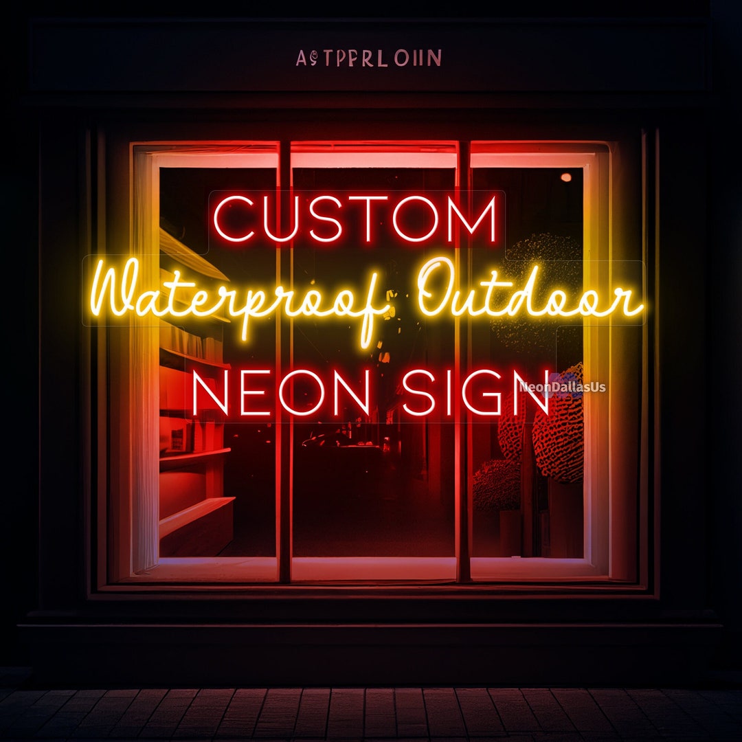 Outdoor Neon Sign Custom Business Waterproof Neon Light up Sign Neon
