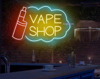 Vape Shop Neon Sign Vape Led Light Smoke Shop LED Sign Decors Bar Pub Party  Sign Man Cave Neon Sign Vape Shop Decoration Vape Shop Wall Art