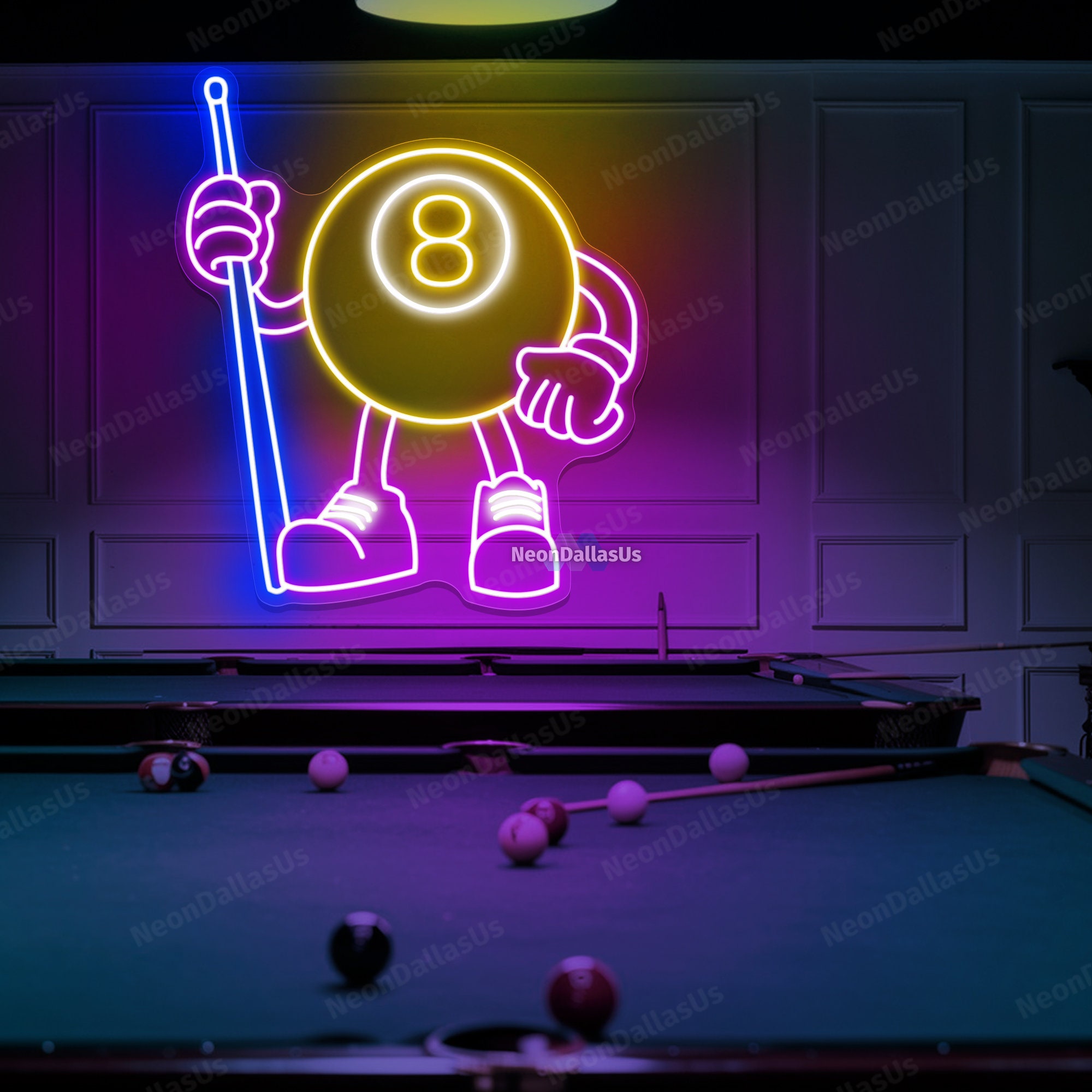 Billiard Neon Sign Open Sign Billiard Pool Table Light Billiard