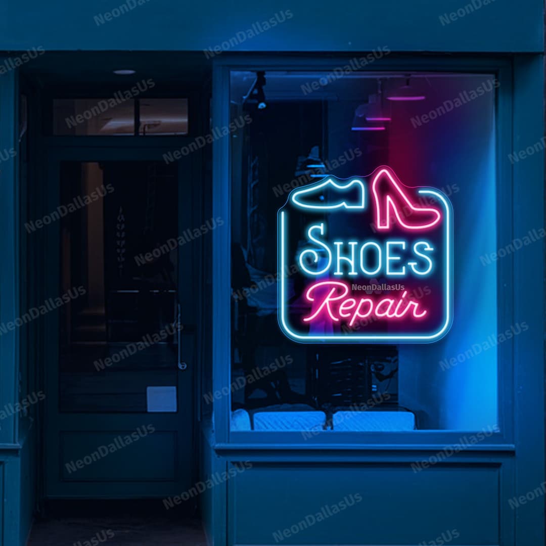 Shoes Repair Neon Sign Custom Shoe Repair Sign Shoes Store Lights Sport