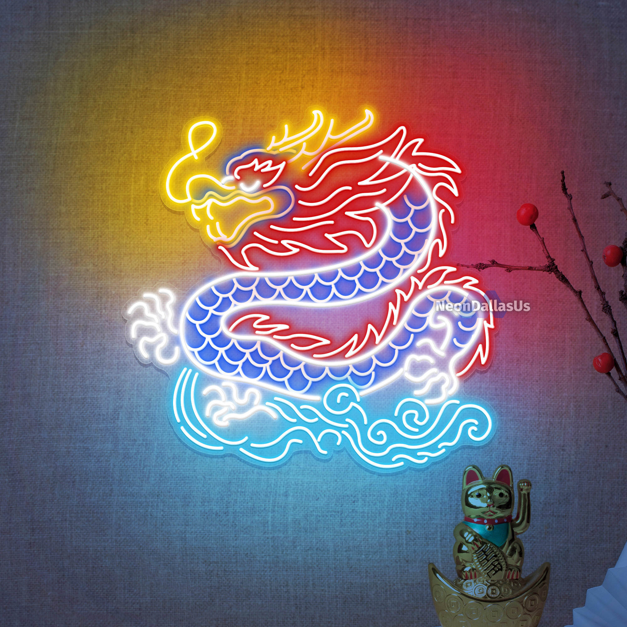 Dragon Neon Sign Dragon LED Light Dragon Year Custom Neon