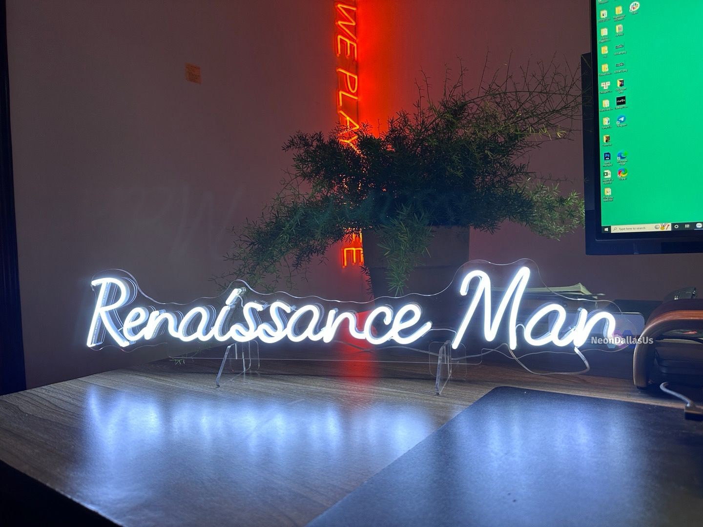 Personalized Neon Table Sign Custom Neon Name Sign Free Etsy