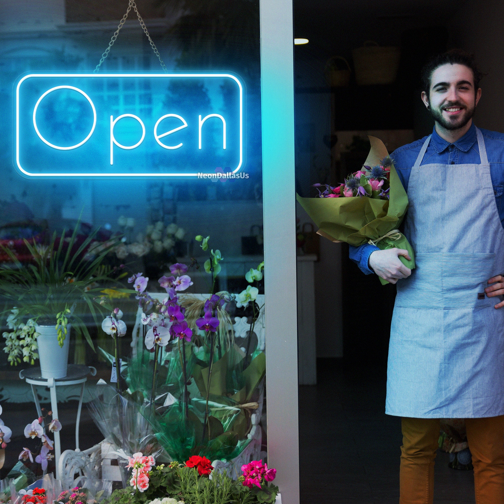 Neon Open Sign With Dimmer Custom Neon Sign Open Open Neon Lights Open ...